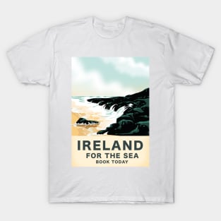 Ireland "For the Sea" vintage travel poster T-Shirt